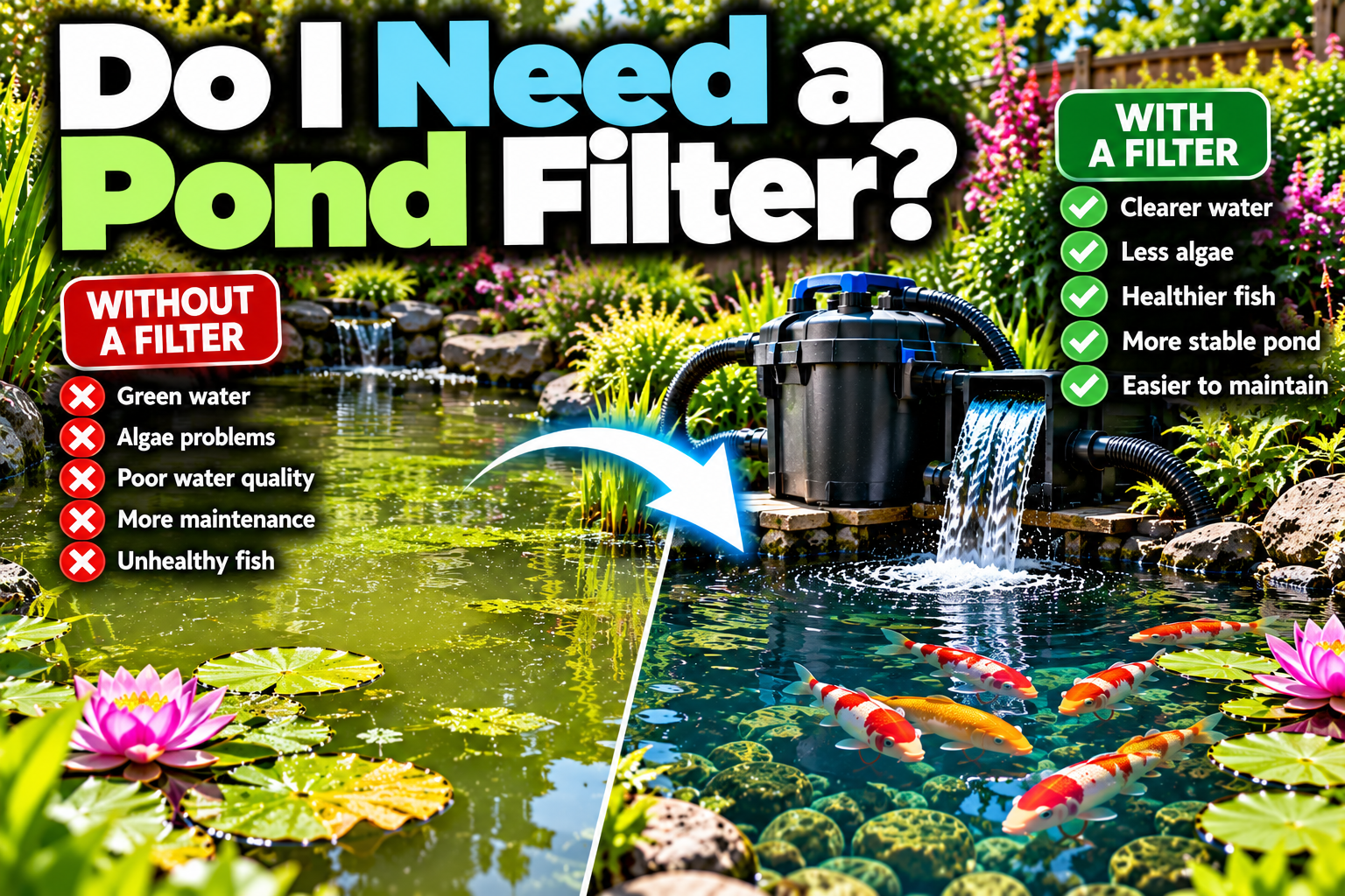 do i need a pond filter