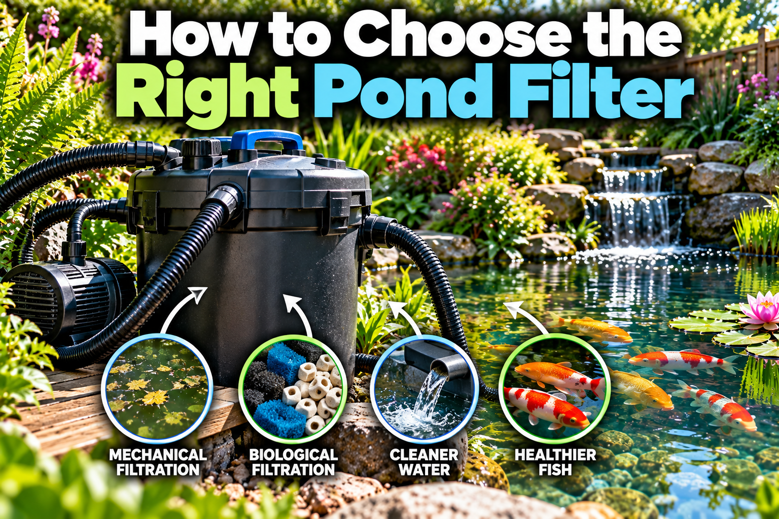 how to choose the right pond filter